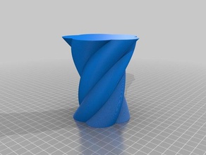 star shape vase decor customized 3d print model - Mito3D