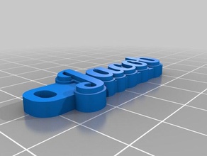 jacob trousseau de clés l'organisation personnalisé 3d print model - Mito3D