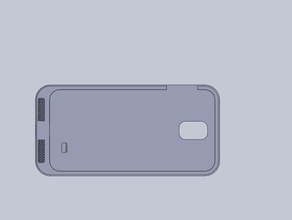 samsung galaxy s4 case modified mobile phone 3d print model - Mito3D