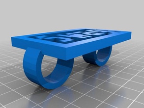 haley ganhos de anel anéis personalizado 3d print model - Mito3D