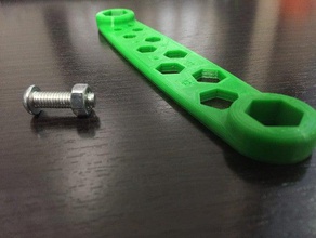 multi bolts wrench key 10 hand tools 3d print model - Mito3D