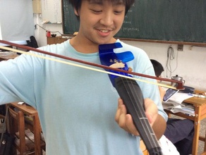 fffiddle remixes pickup's internal plug & cheaper guitar tuners music fiddle instrument musical violin 3d print model - Mito3D