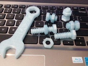 screw & nut tool tools mount 3d print model - Mito3D