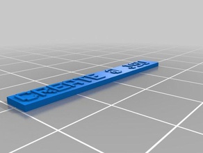 create name plate 3d printing customized