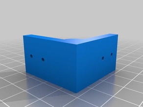 lblock tslot 20x20 2mm hole 3d printer parts 3d print model - Mito3D