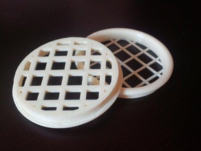 garage ventilation grill replacement parts hole 3d print model - Mito3D