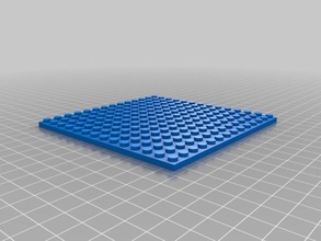 meu personalizados tijolo 14x14 placa de base construção brinquedos 3d print model - Mito3D