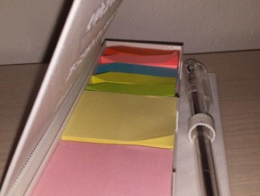 gadget post-it gadgets a caixa de presente office caneta regalo 3d print model - Mito3D