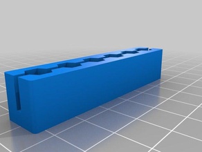 my customized hex bit holder 12mm tool holders & boxes 3d print model - Mito3D