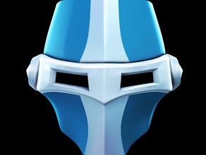 capacete de cavaleiro brinquedos construção armadura dos desenhos animados fantasia luz medival noite partes estilizado 3d print model - Mito3D