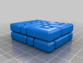 3d tetris parametrico di puzzle i Puzzle 3d print model - Mito3D