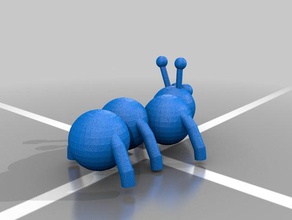 crazy caterpillar- tuesday animals 3d print model - Mito3D