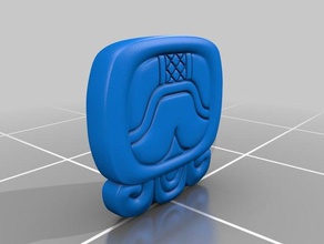 kib Maya-Glyphe Schilder & logos blender Glyphe Maya 3d print model - Mito3D