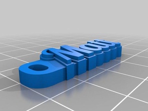 özelleştirilmiş hd yazı benim 700 Anahtarlık organizasyon 3d print model - Mito3D