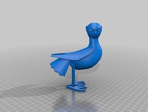 bird another world creatures escher other simurgh 3d print model - Mito3D