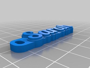 sarah etiketi organizasyon özelleştirilmiş 3d print model - Mito3D