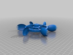 fancy sporked wheel multi-terrain robots vehicles april-1 chicken robot spork 3d print model - Mito3D