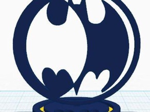 batman knightfall trophée des signes les logos abs pièce de monnaie dc comics prop stand 3d print model - Mito3D