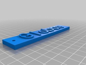 globus schild personalizado 3d print model - Mito3D