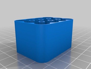 mi personalizados caso de la batería magnética en parte inferior los contenedores personalizado 3d print model - Mito3D