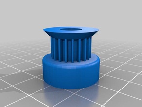 gt2 pulley 20 teeth 8mm shaft 2 3d printer parts customized 3d print model - Mito3D