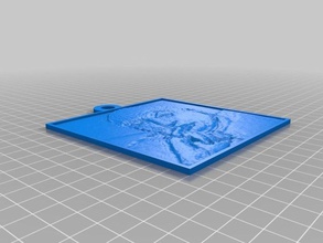 Dr evil lithophane 2d sanat özelleştirilmiş 3d print model - Mito3D