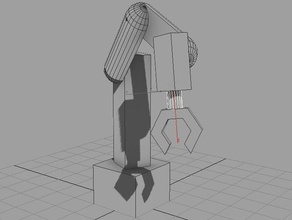 simple brazo del robot juguetes y accesorios de juego el 3d print model - Mito3D