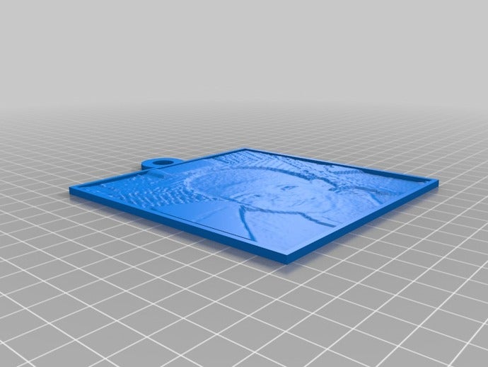 my customized lithopane-angah 2d art 3D print model - Mito3D