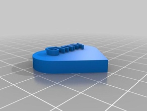 cuore ginny Kunst kundengebundene 3d print model - Mito3D