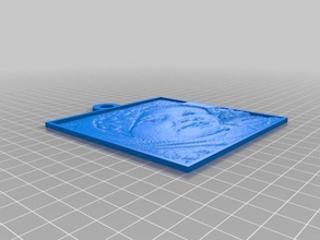 özelleştirilmiş lithopaneakak benim sanat 3d print model - Mito3D
