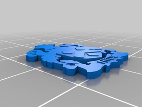 hyde ceket kolları sanat crest modelleri 3d print model - Mito3D