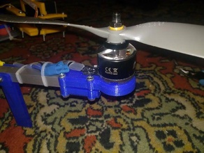 motor holder copter hobby dji mount 3d print model - Mito3D