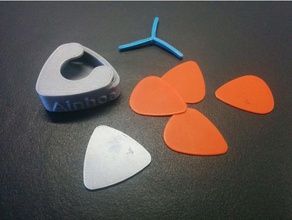 pick holder music guitar guitarra pua 3d print model - Mito3D