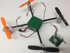 yedek çerçeve vücut walkera qr ladybird v2 v1 quadcopter rc araç multicopter multirotor 3d print model - Mito3D