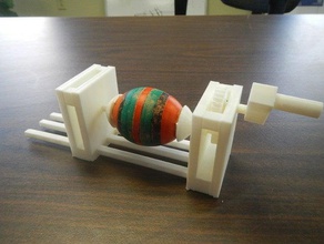 ovo de torno arte interativa coelho cor colorir a páscoa férias mecânico máquina mini seu mundo selvagem 3d print model - Mito3D