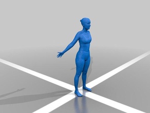 sophie insanlar vücut kadın insan vücudu makeaperson model kişi 3d print model - Mito3D