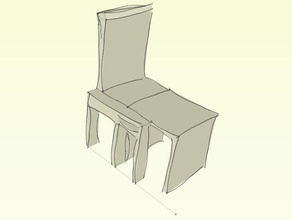 chaise longue La impresión en 3d 3d print model - Mito3D