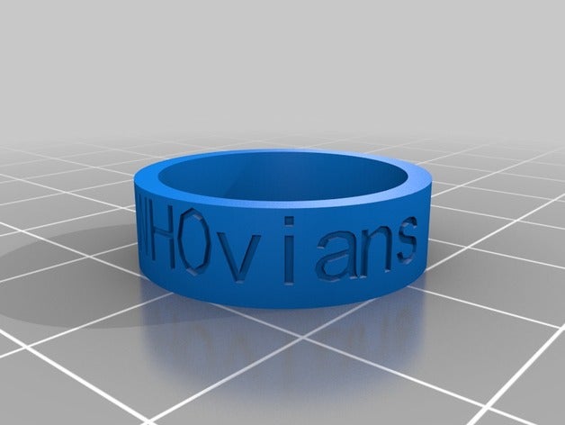 whovians united rings customized 3D print model - Mito3D