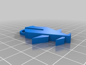 Eule Schlüsselanhänger 3d-drucken 3d print model - Mito3D