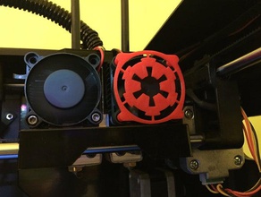 40mm snap-on imperial fan guard 3d printer accessories star wars 3d print model - Mito3D