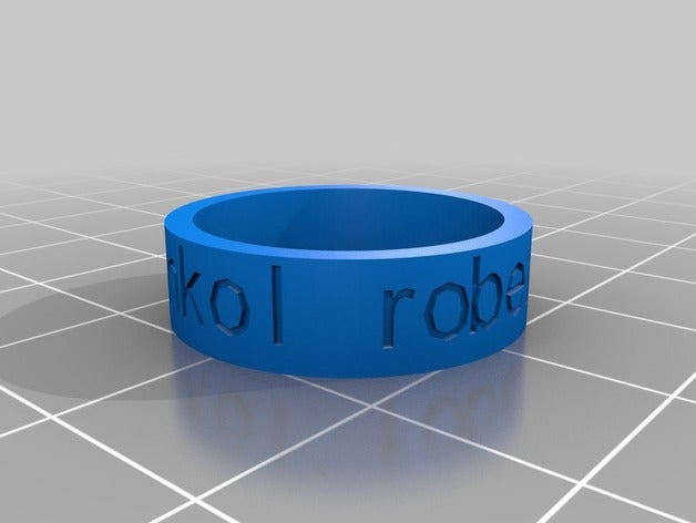 anillo los anillos personalizado 3D print model - Mito3D