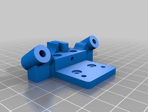kossel cartiage carrier adjustable belt design 3d printer parts carriage magnetic mini 3d print model - Mito3D
