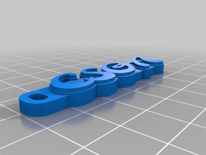 my customized hd font keychain v2 700 fonts organization 3d print model - Mito3D