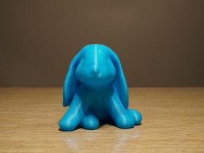 ducky lop eared bunny animals animal blue easter hunt ear rabbit zbrush 3d print model - Mito3D