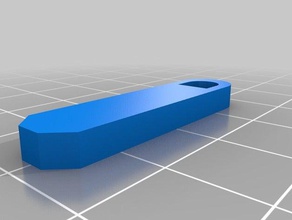 zipper handle pull tab universal replacement parts zip 3d print model - Mito3D