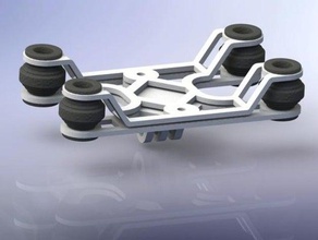 shock absorbing gopro support gimbal dji phantom 1 r c vehicles absorber 3d print model - Mito3D