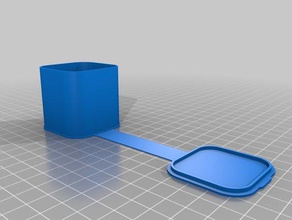 bola de squash caso recipientes a caixa recipiente personalizado 3d print model - Mito3D