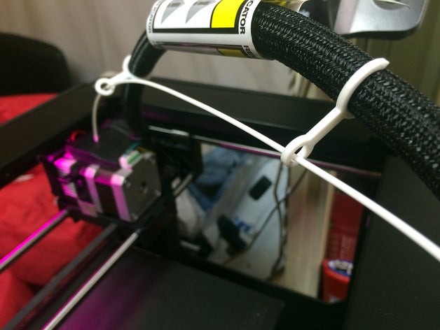replicator 2 filament guide 3d printer accessories optimized upgrade simple 3D print model - Mito3D