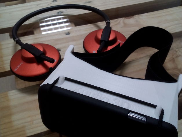 vr cardboard glasses mobile phone android diwo diy game games google kuutio 3d oculus rift video virtual reality 3D print model - Mito3D