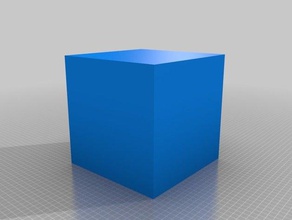 test-Stück 3d-Druck-tests 1stapril big cube test testpiece 3d print model - Mito3D